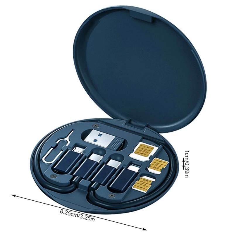 Универсальный кабель Micro USB портативное зарядное устройство 5 в 1 USB-зарядное