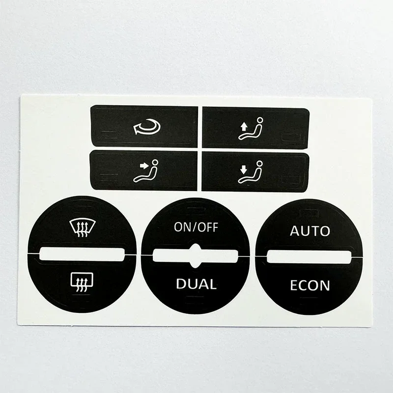 

Наклейки на окно переменного тока, климат, изношенные кнопки, ремонтная наклейка для VW GOLF Mk5 PASSAT, наклейки на кнопку управления переменным током, автоаксессуары