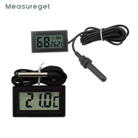plastic magnet digital mini thermometer hygrometer with lcd display