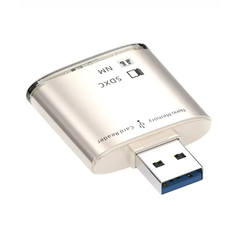 CABE-USB 3.0 SD SDXC Card Reader 8 ГБ-128 ГБ для Huawei NM Nano Карта памяти Адаптер для записи ПК Ноутбук Конвертер Extend Gold (art.: 3920cfabe806c) - 3920cfabe806c