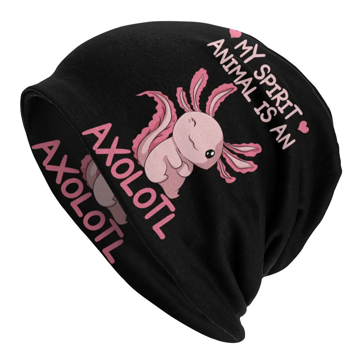 My Spirit Animal Is An Axolotl Bonnet Hats Homme Knitting Hat For Women Men Autumn Winter Warm Salamander Animal Beanies Caps 1