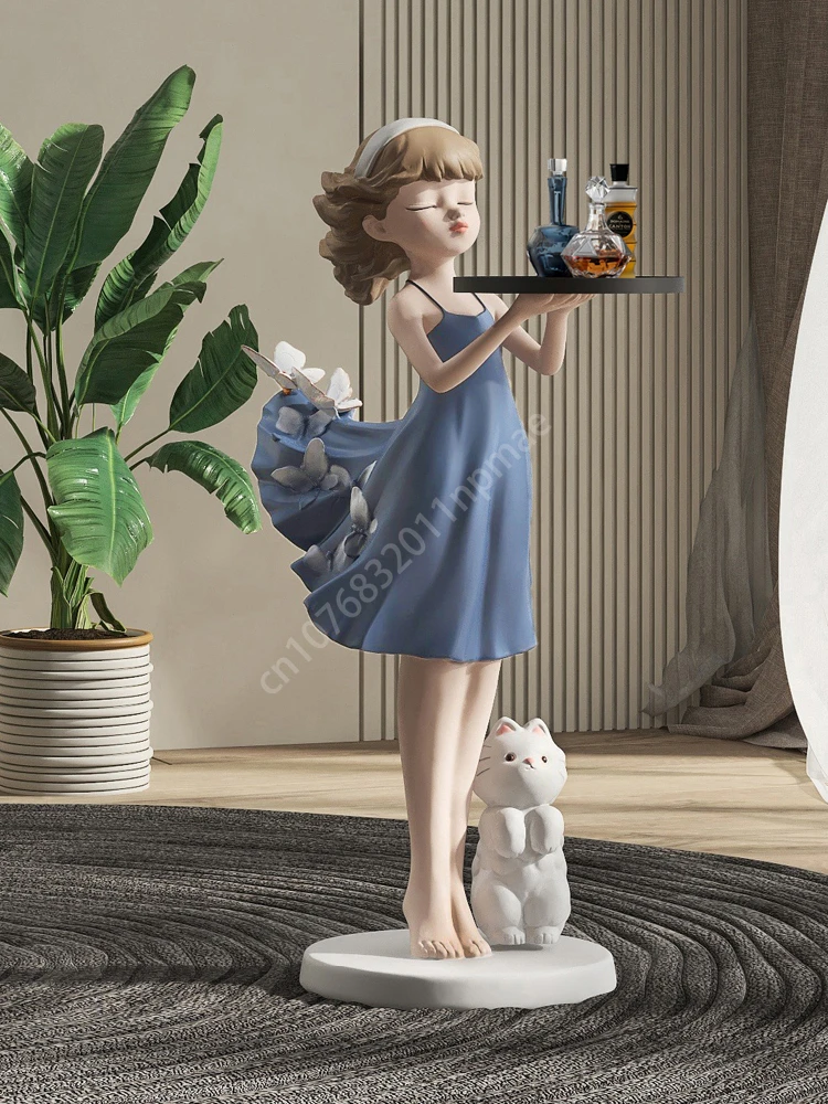 Женская статуя для спальни гостиной домашнее украшение большого пола