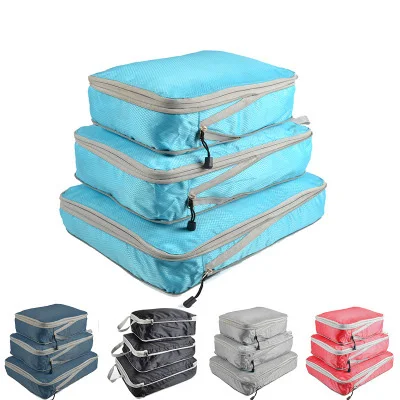Suitcase Organizer Set Foldable Waterproof Nylon Material