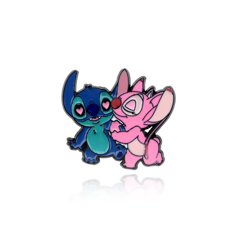 Дисней Аниме Значки Лило и Стич Милые Булавки на Одежду, Декорация на Рюкзаке, Шляпе, Аксессуары для Друзей, Ювелирные Подарки.