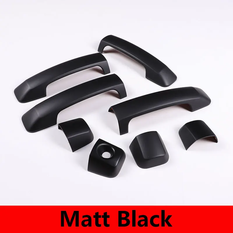 Для Toyota Tundra 2007-2021 Sequoia 2008-2020 ABS серебристый/углеродное волокно/черный автомобильная дверная ручка, накладка, наклейка, автомобильные аксессуары