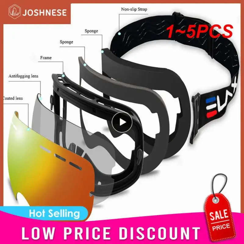 

1~5PCS Ski Snowboard Goggles Mountain Skiing Eyewear Snowmobile Winter Sports Goggle Snow Glasses Cycling Sunglasses for