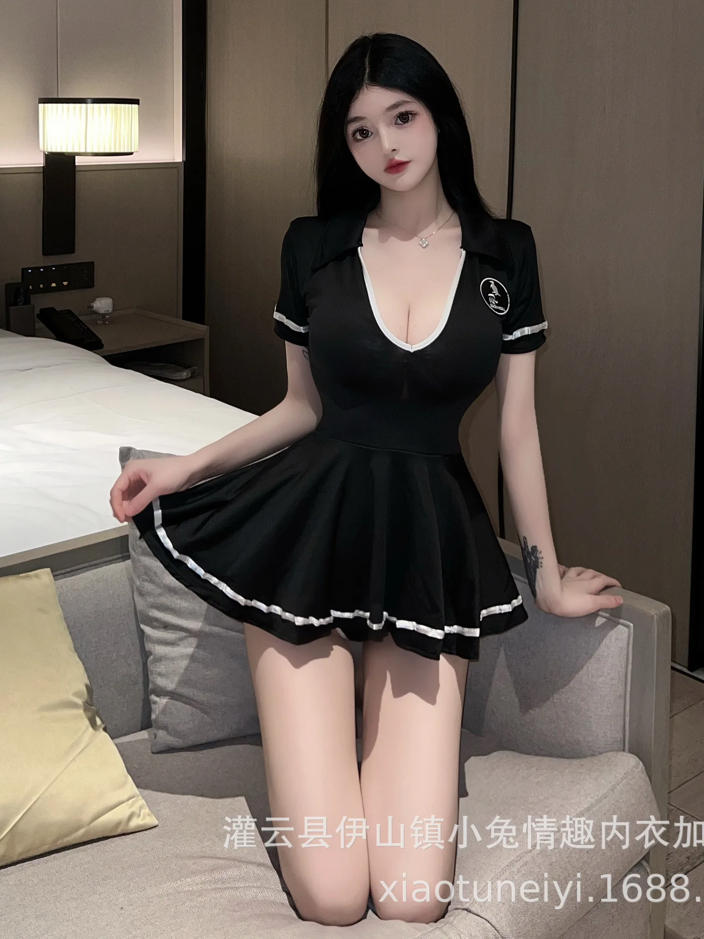 Однотонное нижнее белье соблазнительный романтичный костюм кролика для ролевых