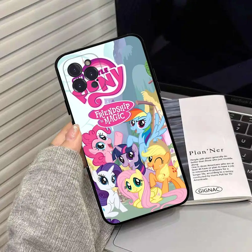Чехол для телефона My L-Little P-Pony силиконовый мягкий чехол iphone 15 14 13 12 11 Pro Mini XS MAX 8 7 6 Plus