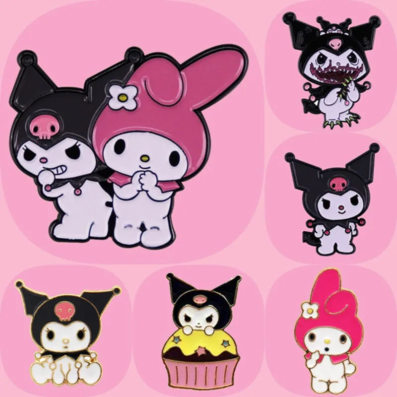 Cute Anime Kuromis Hard Enamel Pin Fashion Japanese Animation Fantasy Melody Inspiration Badge Fan Collection Brooch Gift