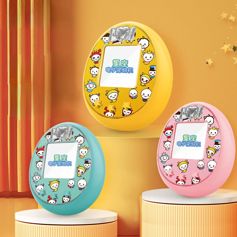 

3pcs Latest 12 Constellation Electronic Pet Original E-pet Grow Social Electronic Digital Color Electronic Pet Children's Gifts