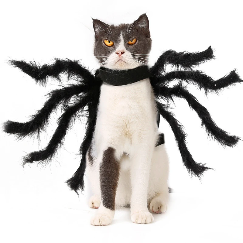

Взрывоопасный костюм паука домашнего питомца кошки ужасная имитация плюшевый паук реквизит для Хэллоуина искусственный костюм косплей то...