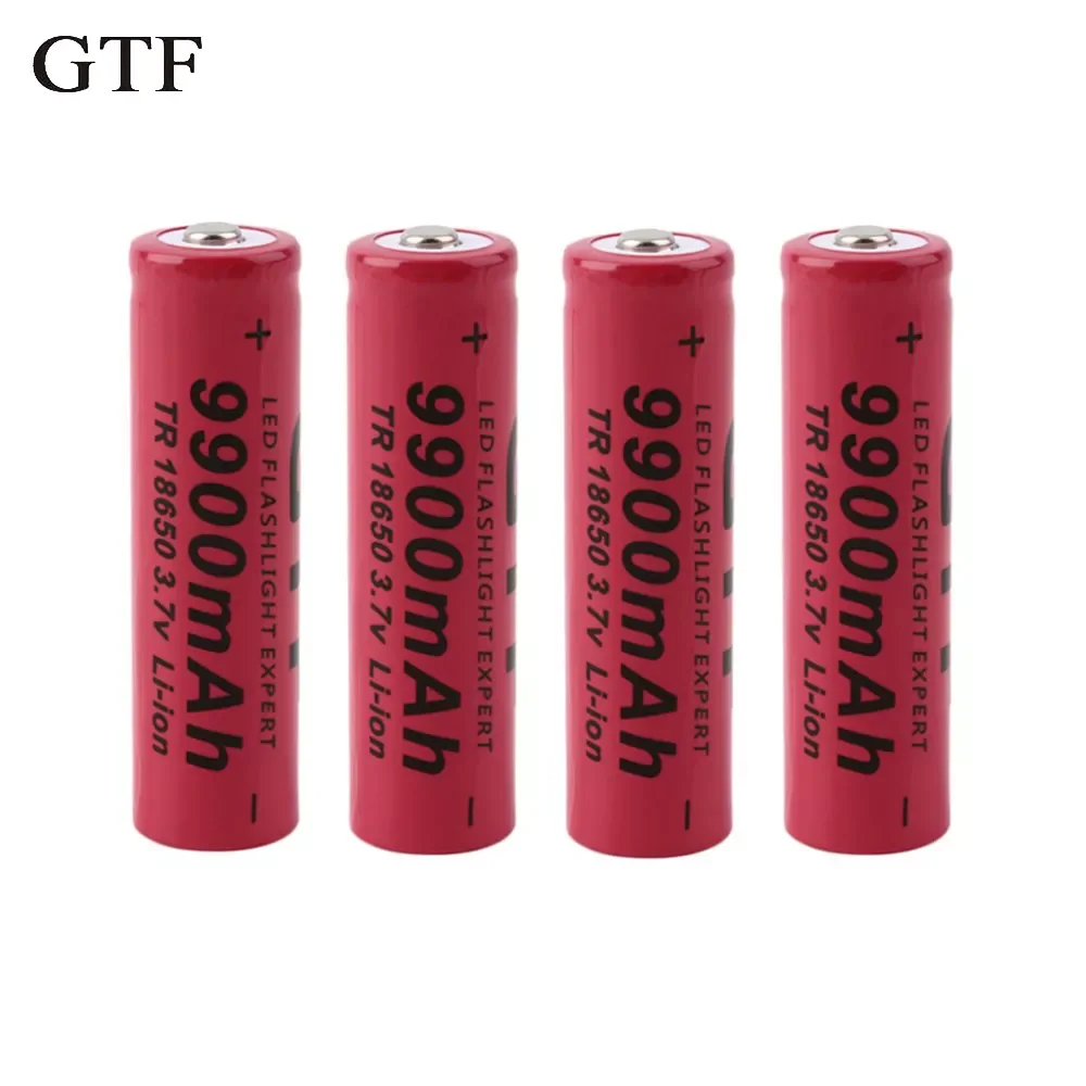 

NEW GTF rechargeable battery 18650 battery 3.7V 9900mAh rechargeable li-ion battery for Led flashlight Torch cell 18650 battery