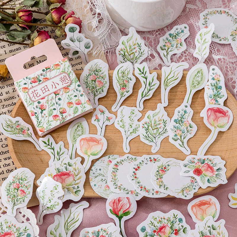 

Plant Flower Stationery Stickers Scrapbooking Diary Shorthandbook Collage Aesthetics Phone Glass Accessories For School Supplies