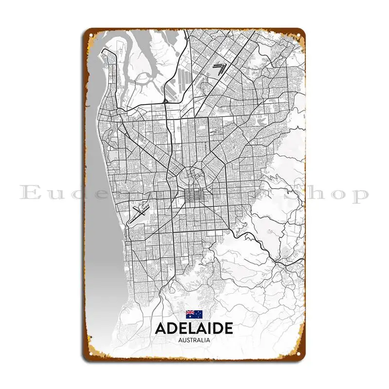 

Металлический плакат для гостиной в стиле Аделаиды