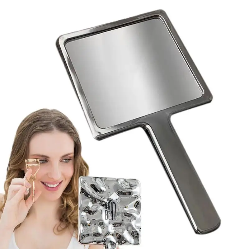 

Квадратное зеркало в форме жидкости, мини ручное косметическое зеркало, косметическое зеркало, дорожное портативное косметическое зеркало, компактное зеркало