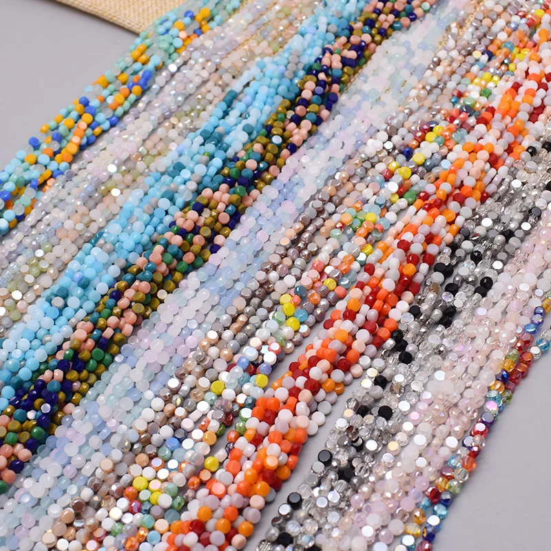 Бусины стеклянные граненые 4 мм 72 шт./партия