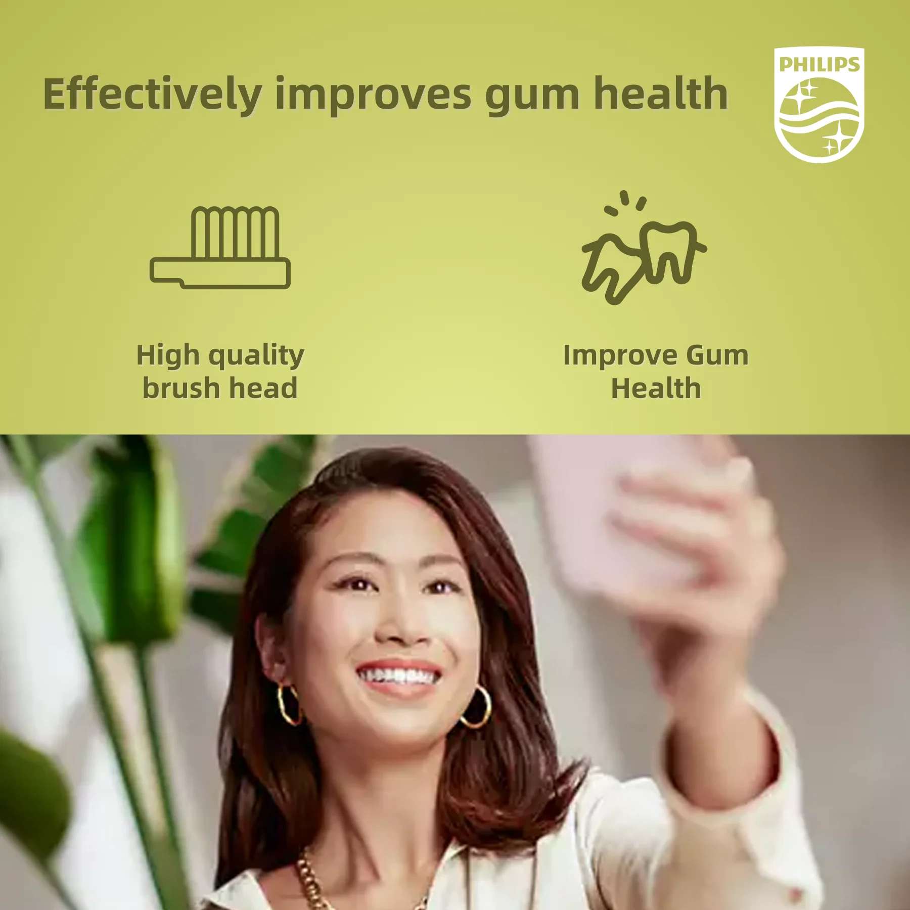 Сменная насадка Philips Sonicare C2 Optimal HX9024 белая (3 шт.) для зубной щетки