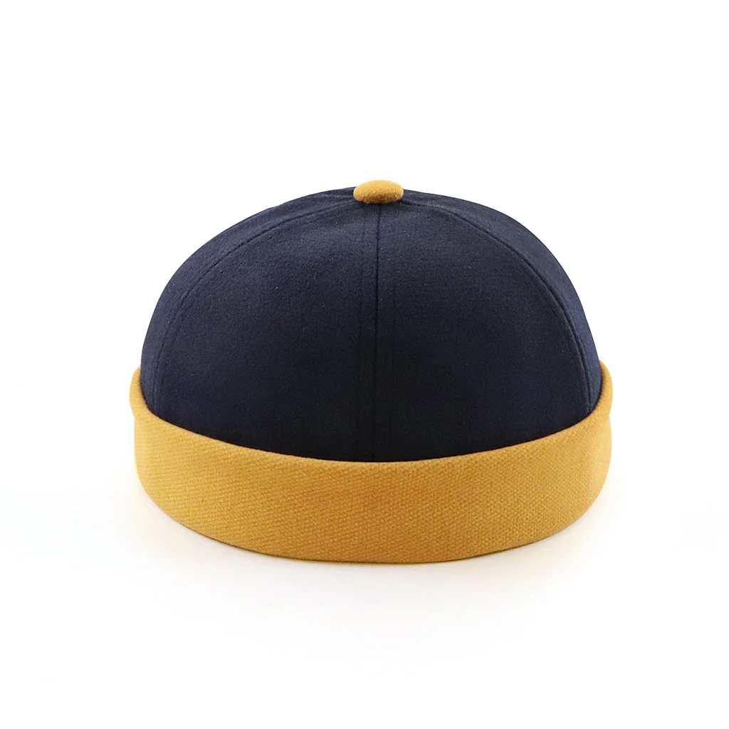 Весенне-летняя новая повседневная шляпа Landlord Street Melon Skin Tide Шляпы без поля Ретро