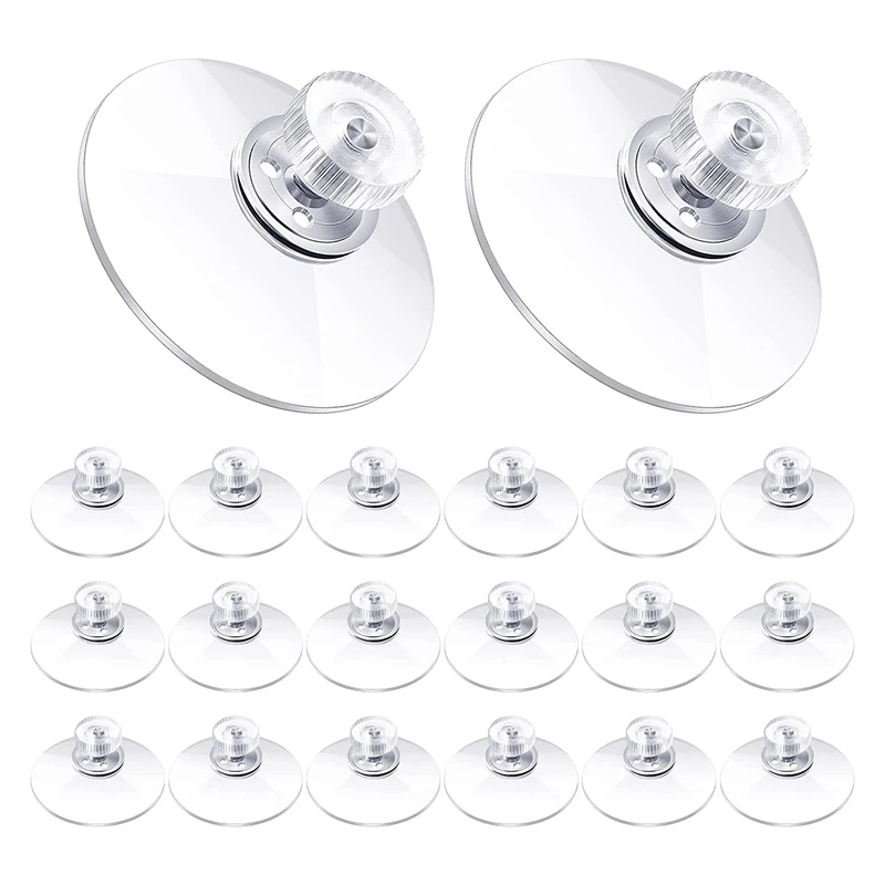 

20 шт., пластиковые присоски-держатели с гайкой, 40 мм