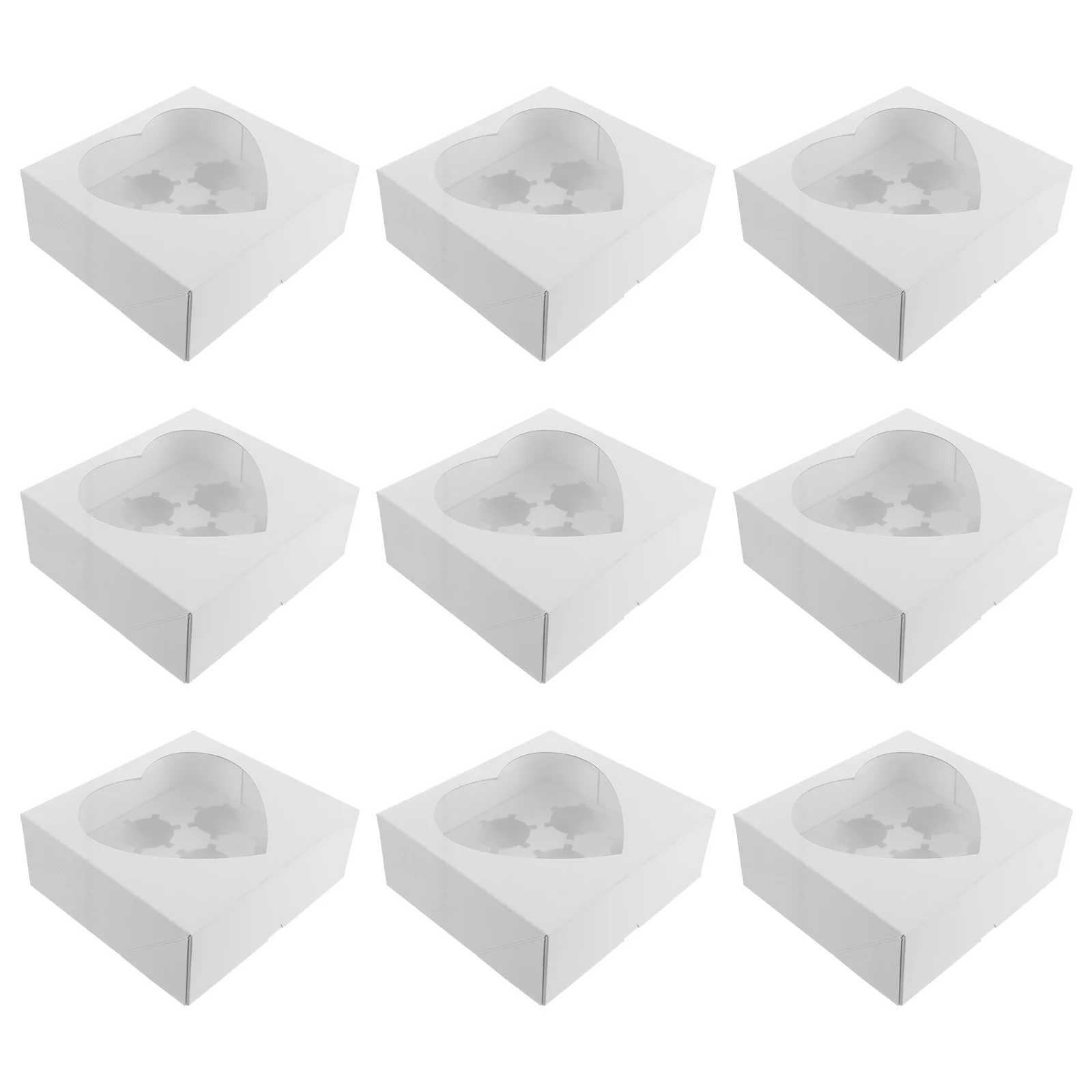 

Boxes Box Cupcake Cake Packaging Candy Window Container Dessert Kraft Holder Individualcardboard Gift Bakery Bridal Pie Shower