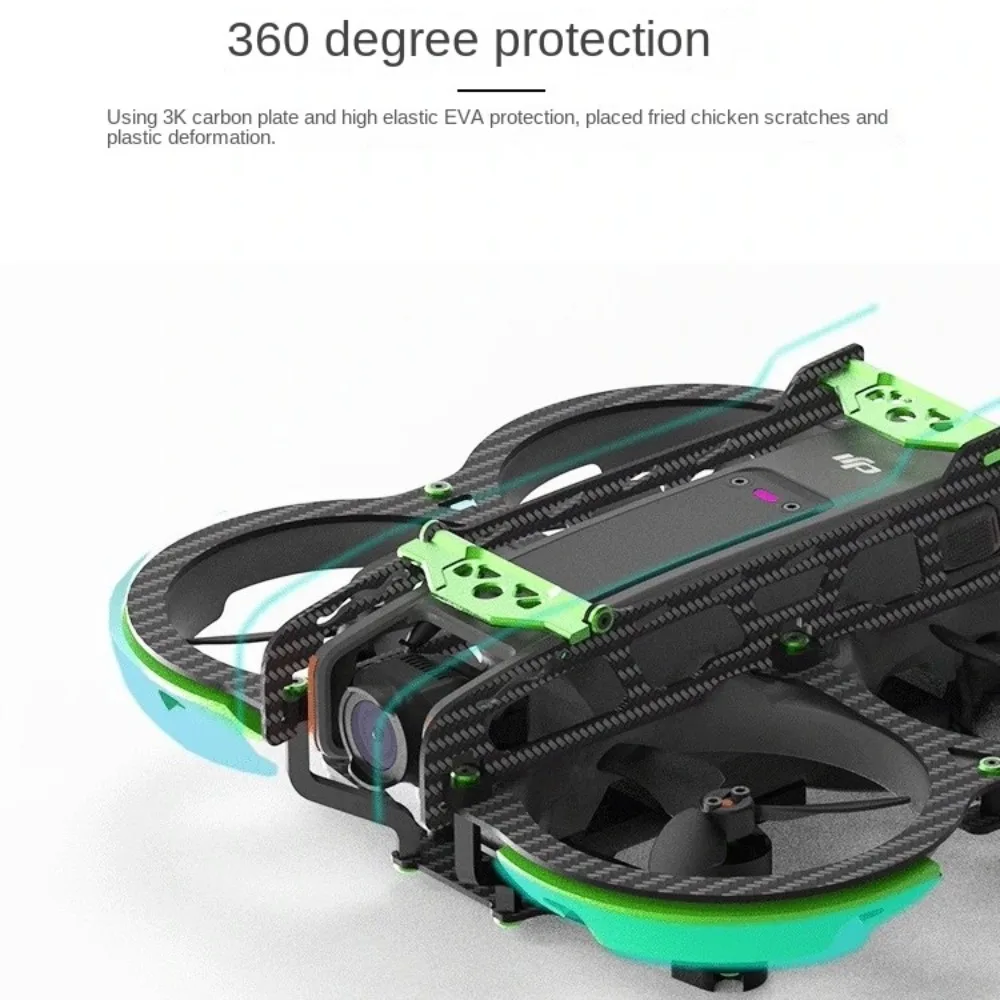 Углеродное волокно для Dji Avata 2 защита рамы легкий экзоскелет пропеллера защитная