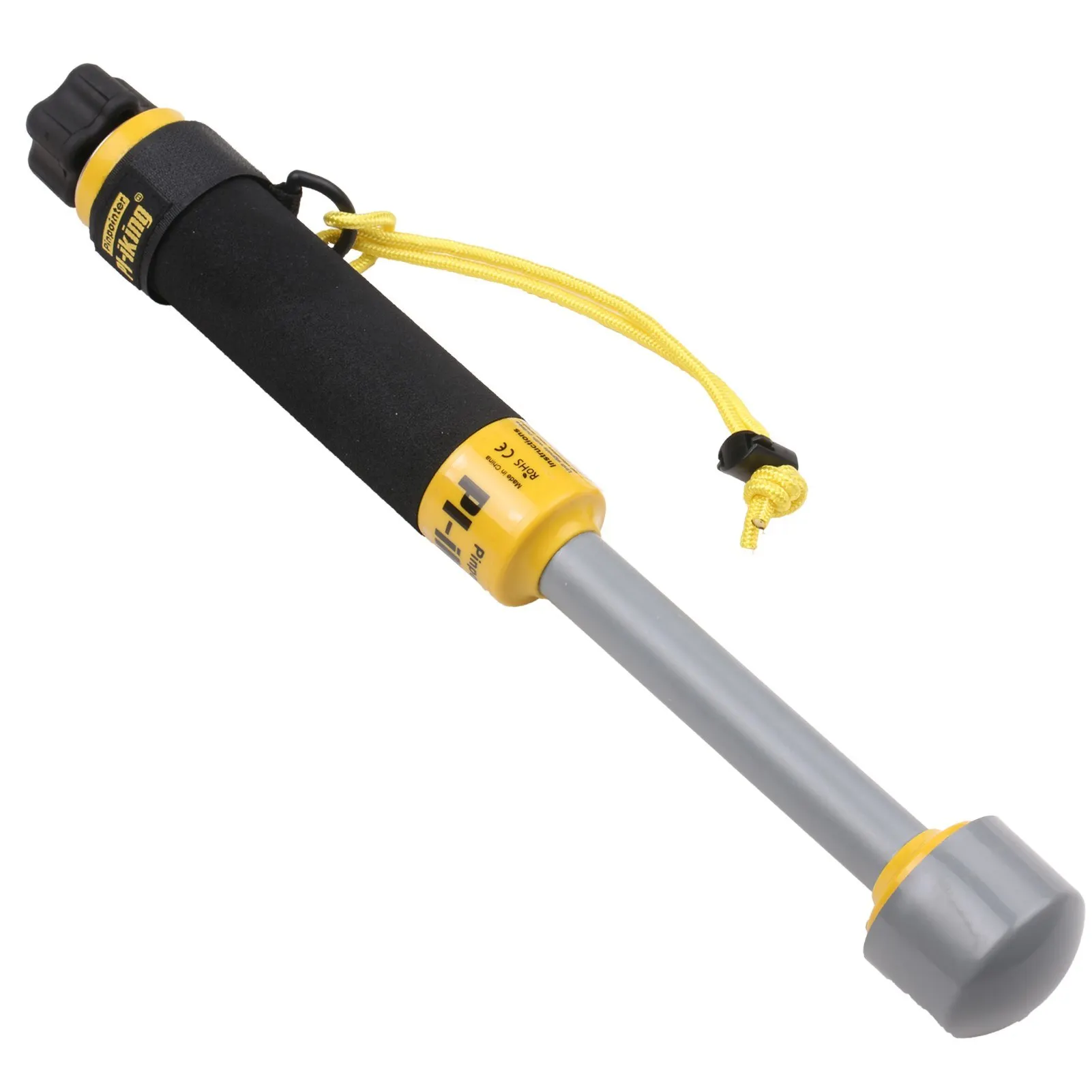 

100Feet Underwater Metal Detector Fully Waterproof Pin Pointer Handheld Pulse Induction Targeting with Vibration LED 740 Metal F
