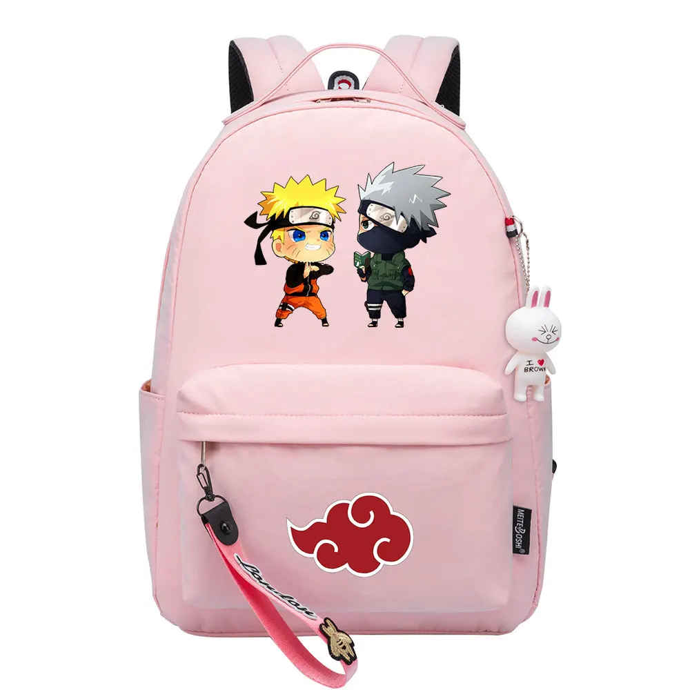 

Anime Kakashi Uchiha Itach Sasuke Boy Girls Kids School Book Bags Women Bagpack Teenagers Canvas Laptop Travel Backpack