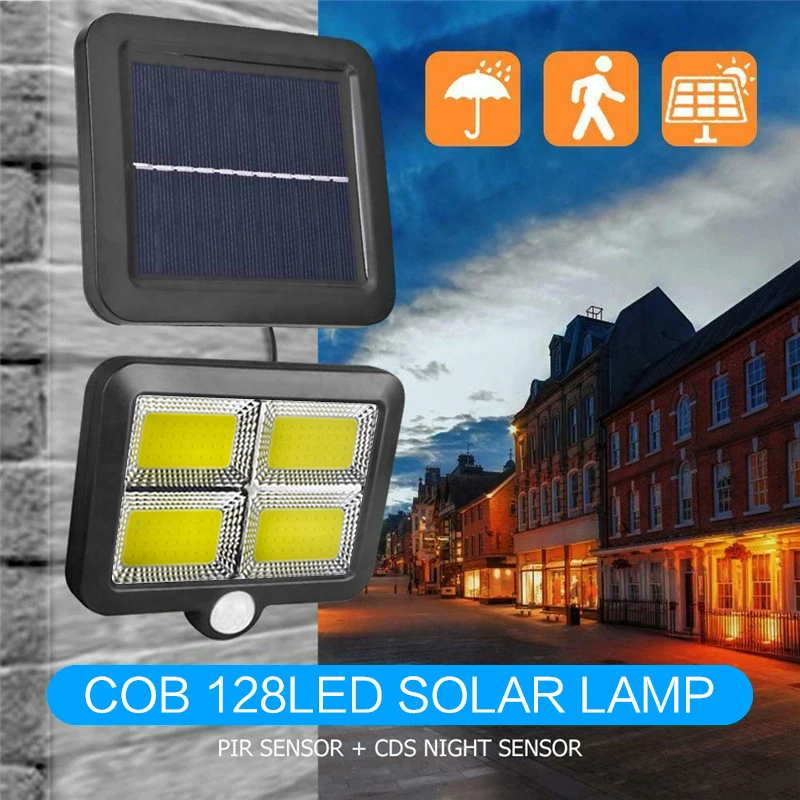 

COB LED Solar Light Outdoor Lighting Garage Security Light PIR Motion Sensor Garden Decoration Solar Wall Lamp Spotlight