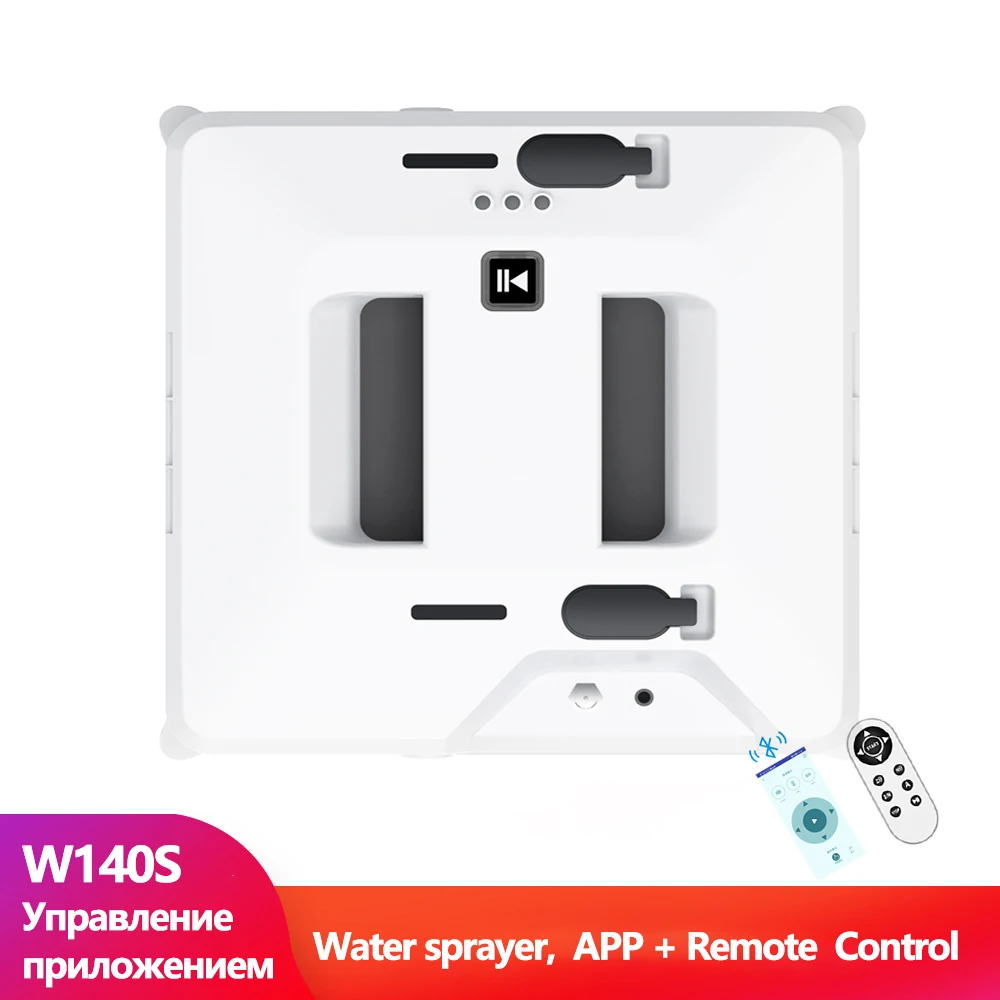 

Window Cleaner Robot With Sprayer Smart Remote APP Control High Suction Electric Glass Wall Washing Robot Square Anti-falling