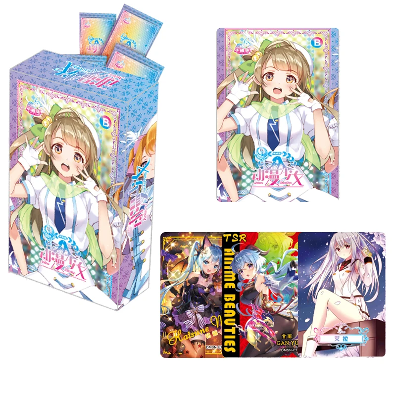 

24/36/48 коробка аниме красотки/история богини коллекции открыток Waifu Box купальник TCG бустер для девочек