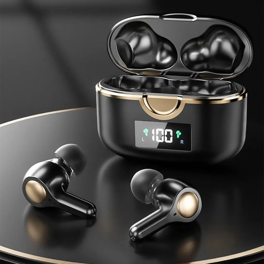

Bluetooth-совместимые наушники 5,0, беспроводные наушники с шумоподавлением и зарядным чехлом