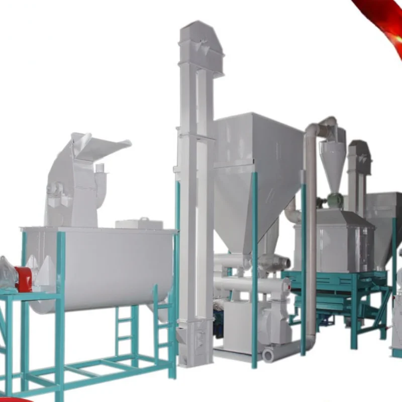 

TT Small 250 Ring Mold Feed Unit 1 Ton Pig Feed Particle Machine Sets Chicken Duck Goose Fodder Production Line Pellet