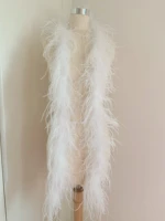 2 yards off white ostrich feather fringe trim for wedding decorationcostumeplumes craftshair strip