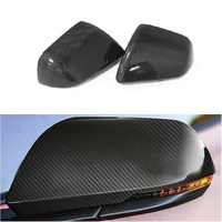 car accessories real carbon fiber car mirror cover caps withwithout led signal fit for ford mustang 2015 2018