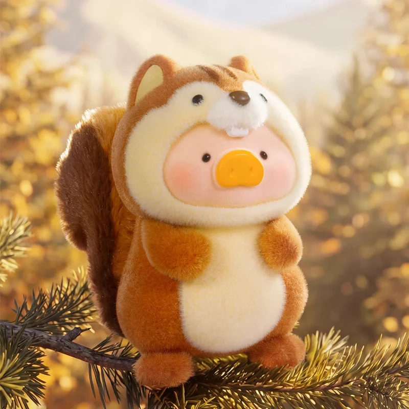 Фото Фигурка-коллекционная модель Lulu The Piggy: Аниме-фигурка белки Лулу с карточкой, серия «Вечеринка животных 2» №3
