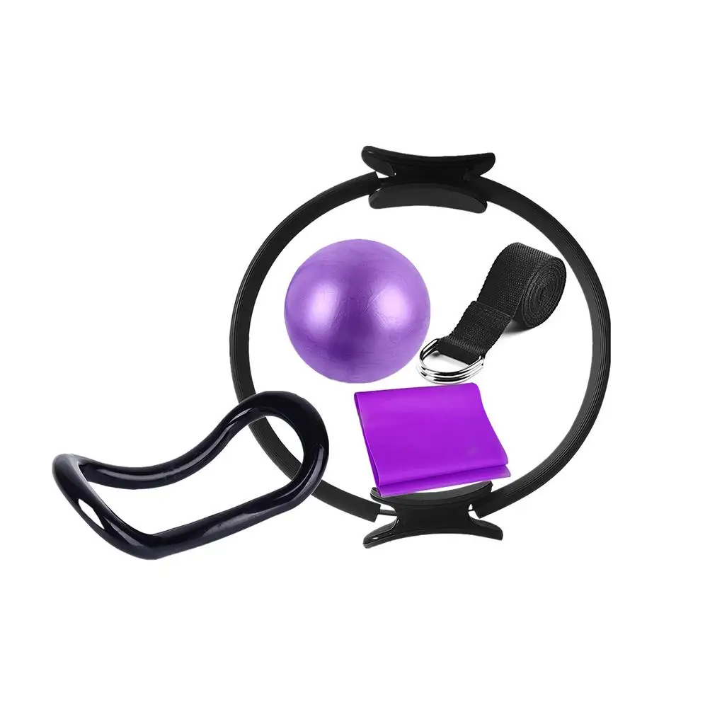 

Yoga Circle Balance Ball Pilates Ring Set Exercise Workout Accessories