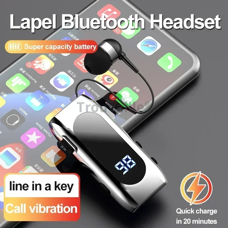 Фото Беспроводные наушники-петлички K55 с поддержкой Bluetooth 5,0 и функцией быстрой зарядки №2