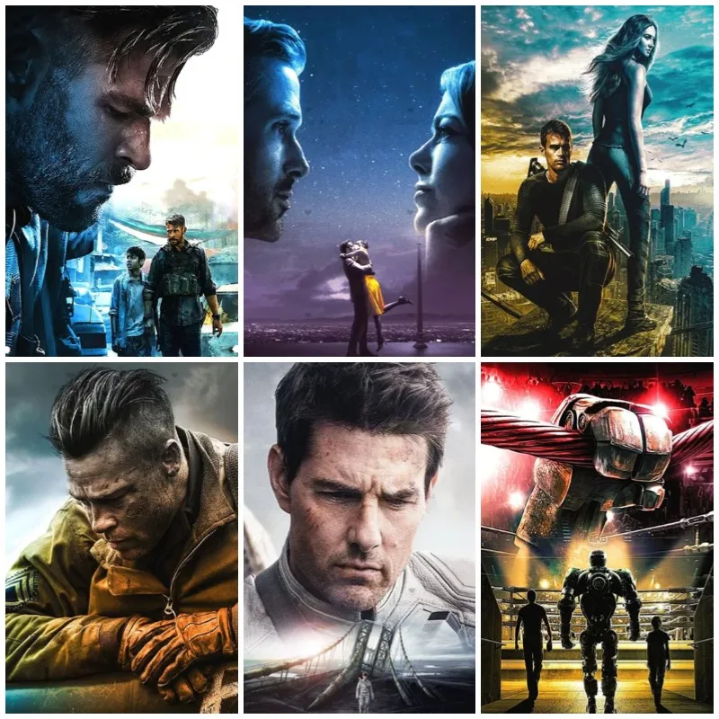 Винтаж классическое кино постеры DIY алмазная живопись для взрослых полная