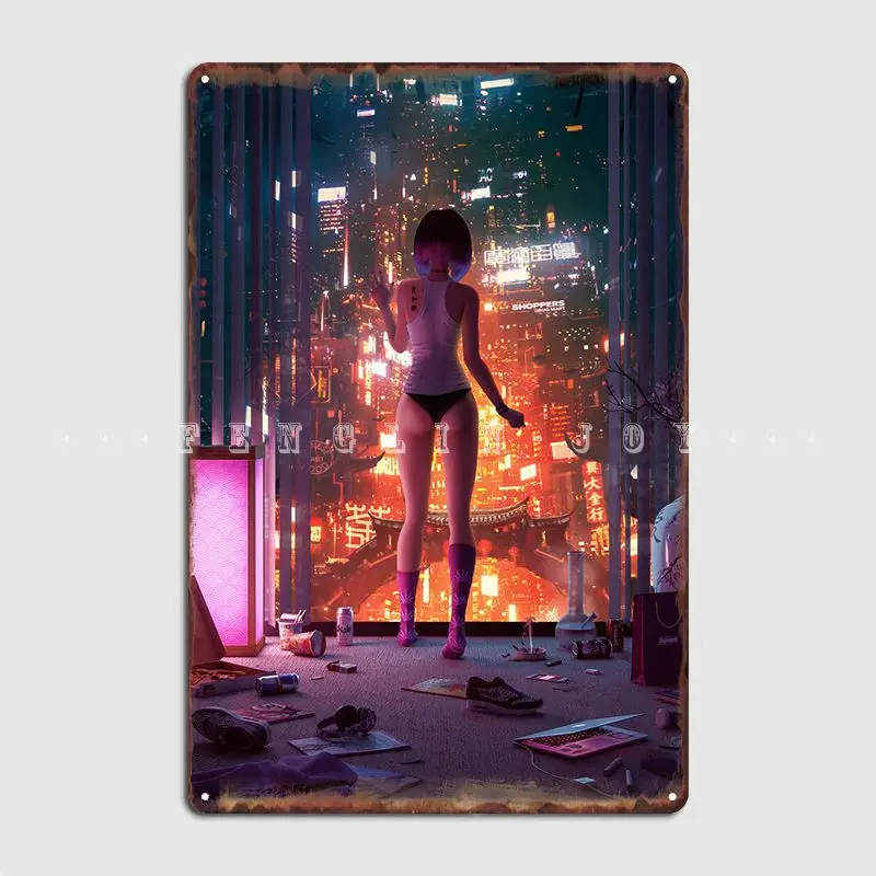 

Lonely Girl Poster Metal Plaque Custom Wall Decor Party Wall Cave Tin Sign Posters
