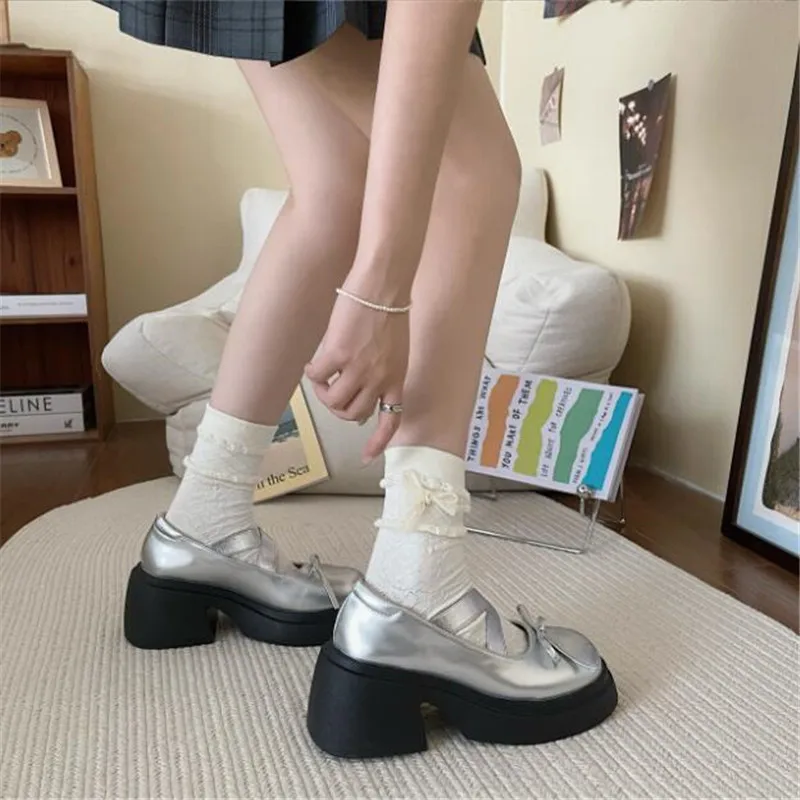 Туфли принцессы в стиле &quotЛолита&quot на платформе Мэри Джейн для девушек