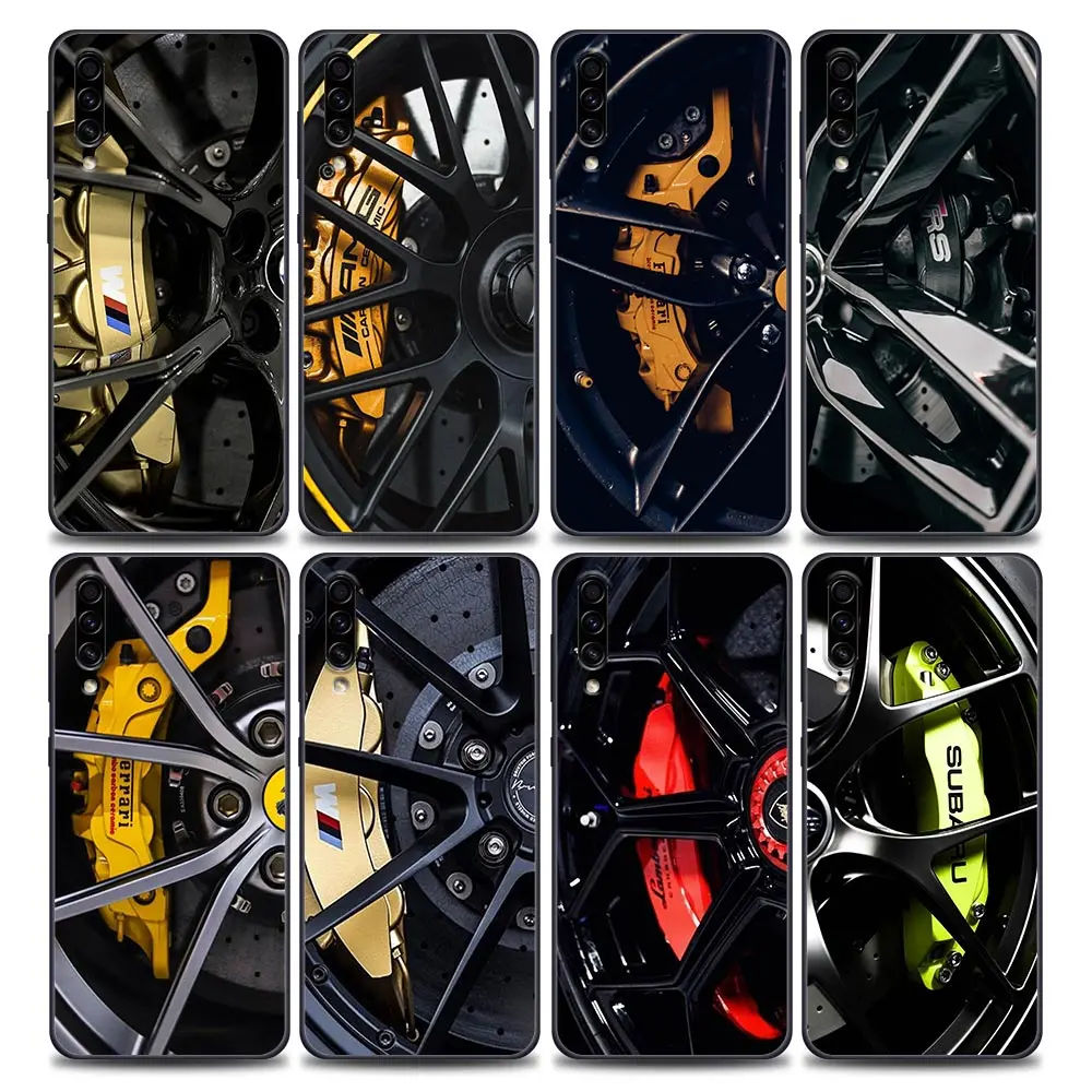 

Luxury Brand Car Tires Wheels Case For Samsung Galaxy A50 A50s A70 A30 A30s A10 A20 A40 A80 A90 A7 A9 2018 Soft Phone Cover Case