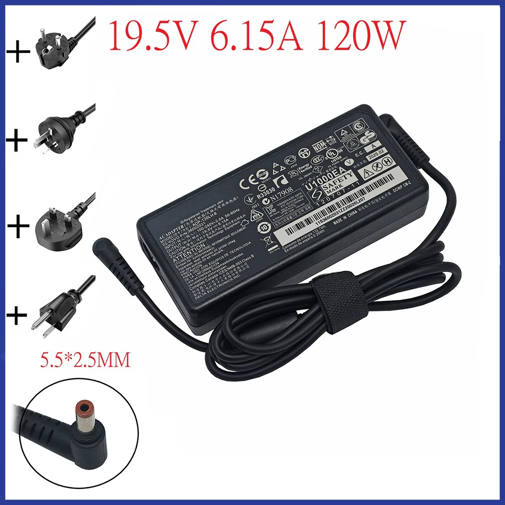 Адаптер переменного тока для ноутбука Lenovo Y460 Y400 Y430p Y410P Y500 Y510P Y570 Y530 Y580 Y730, 19,5 в, 120 А, 5,5 Вт, 2,5 * мм