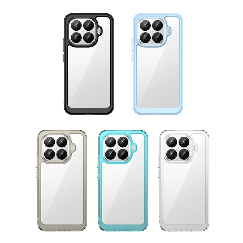 Фото Чехол для Xiaomi 17T Pro / Xiaomi Mi 17T: Новый противоударный прозрачный чехол-бампер с цветной рамкой для Xiaomi 17T Pro №1