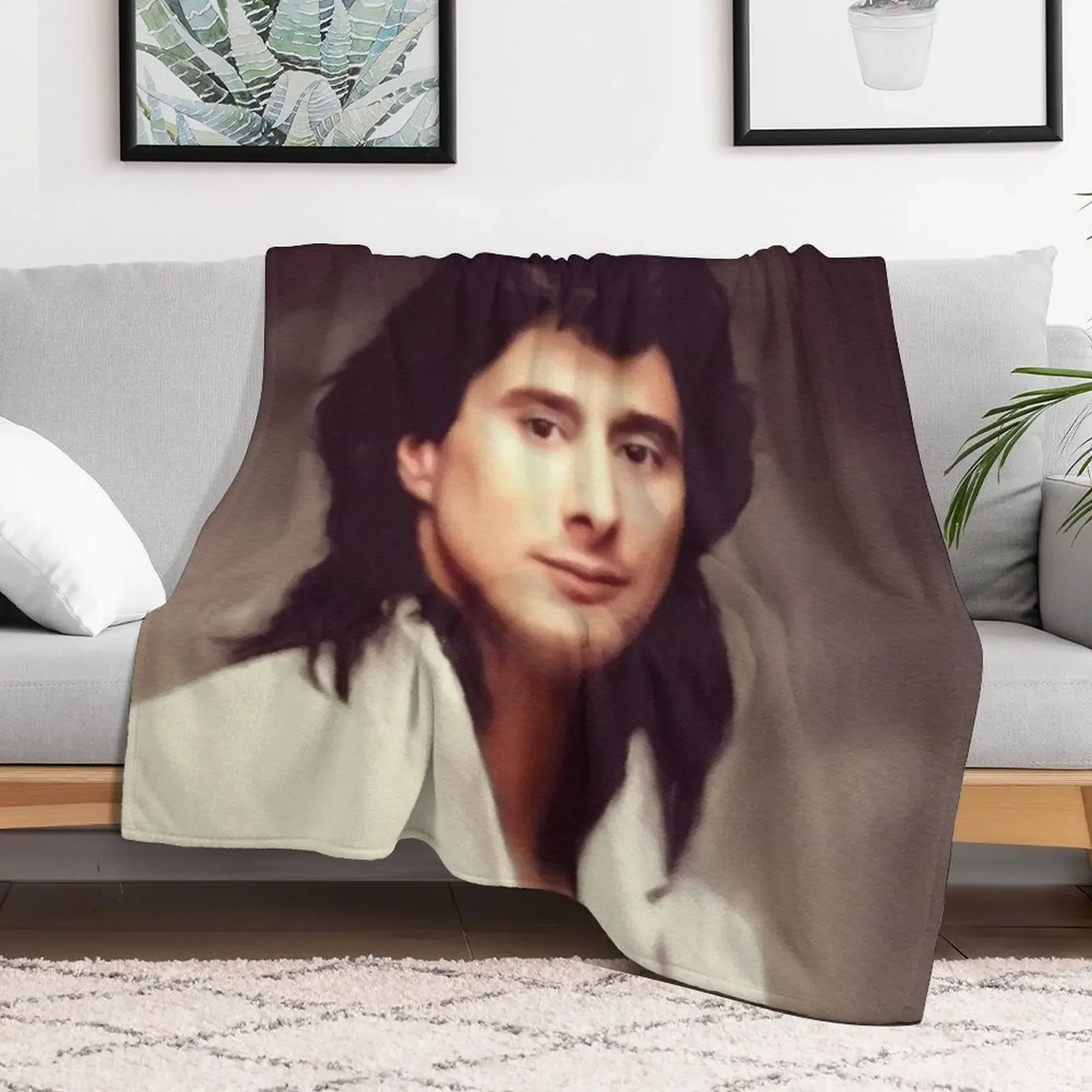 Фото Плед из искусственного меха Steve Perry, Music Legend, мягкий и теплый, для кровати №2