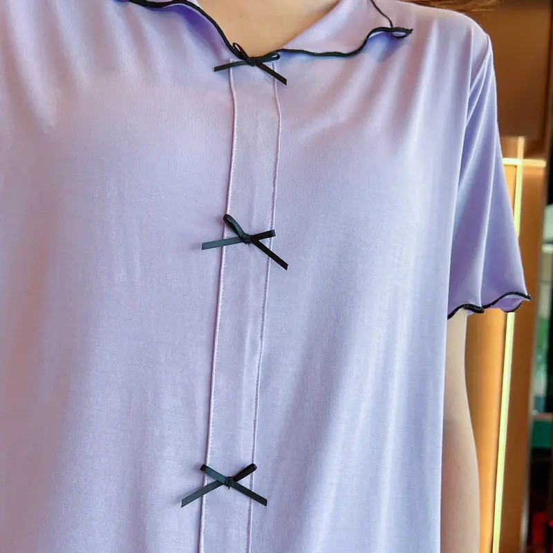 Pajamas Set Sexy Sleepwear For Women Pink Elastic Pyjama Women's Modal Cool Summer 2022 Fashion Home Multicolor Clothes Big Size