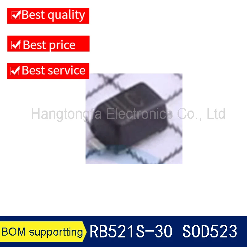 

10PCS Origina RB521S-30 MARKING C SOD523 SMD 30V 200mA TRIODE