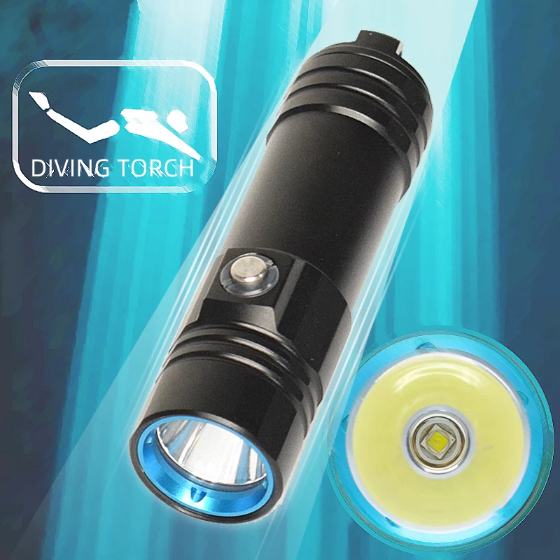 

Diving Flashlight, XM-L2 5000k LED 1050 Lumen Scuba Dive Light, IPX8 Waterproof Underwater 100m Professional Submersible Light