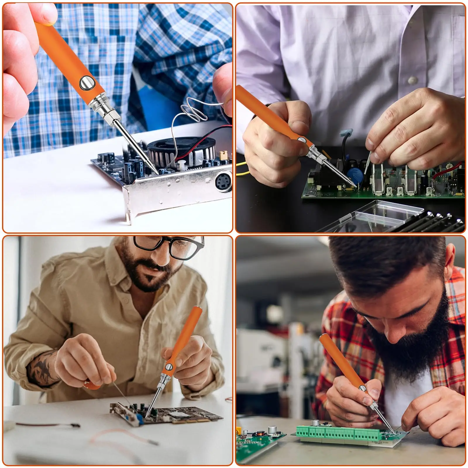 Беспроводной паяльник с 3 наконечниками перезаряжаемый и регулировка