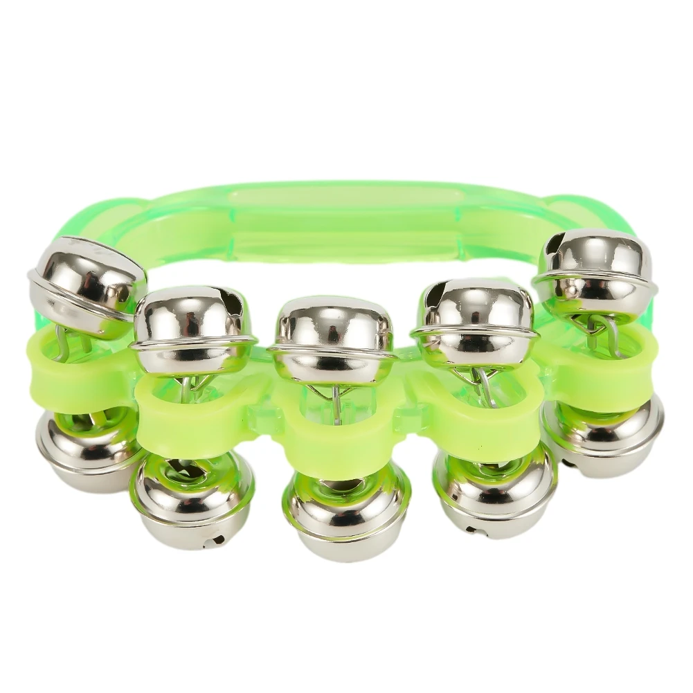 Jingle Shaker Бубен 10*8 5 см Развивающие игрушки Колокольчик Ручной музыкальный