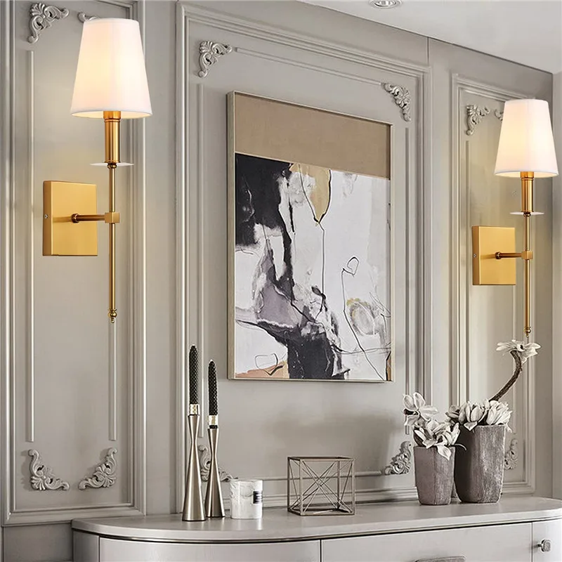 Купить Классический светильник в стиле ретро Европейского замка, лампа в деревенском стиле для гостиной, настенная Светодиодная лампа для спальни...